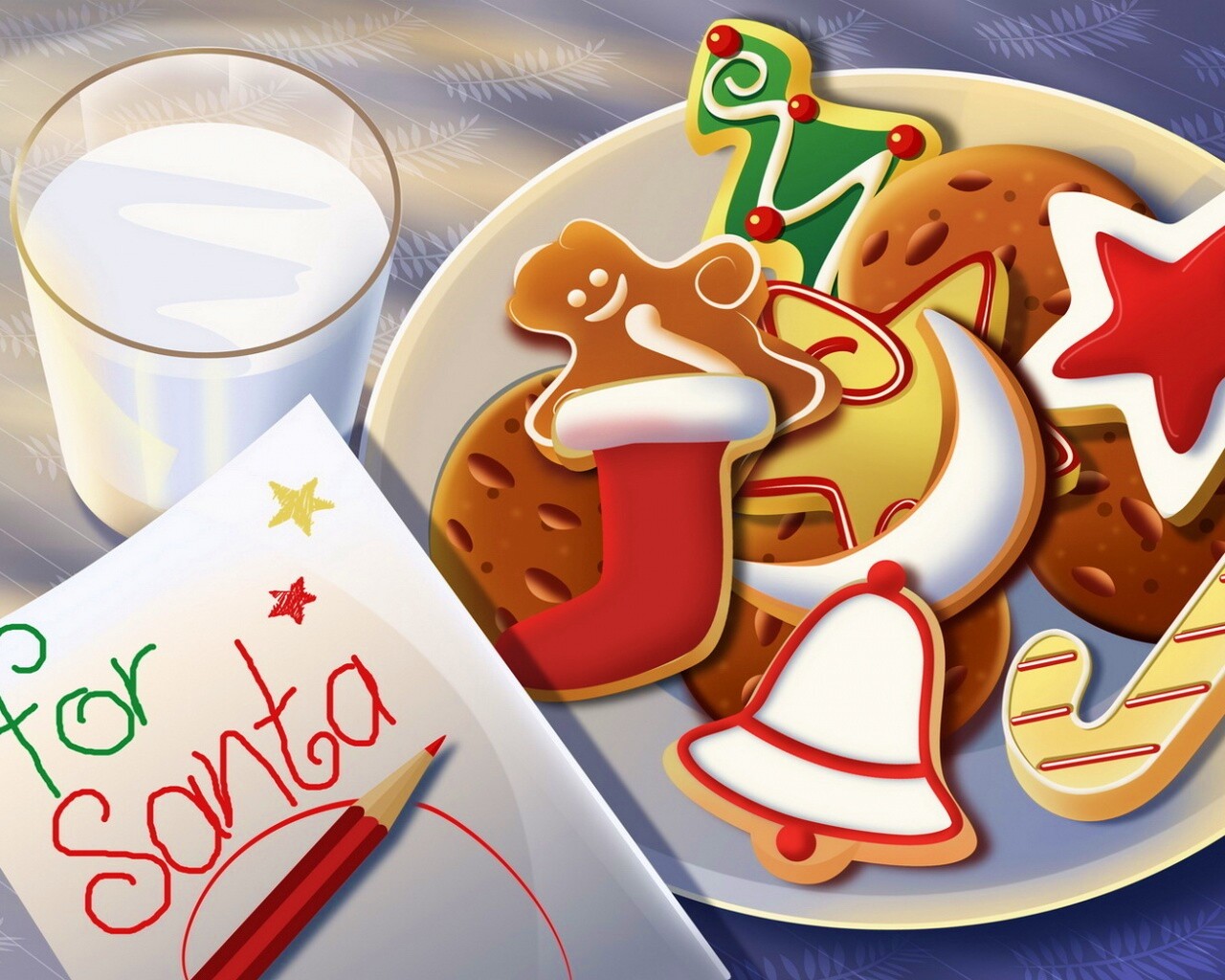 Сладости для санты обои