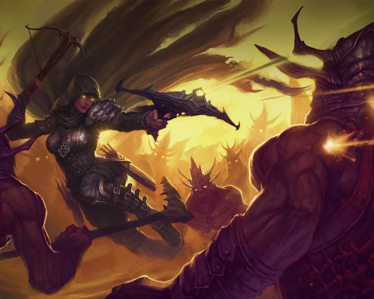 Охотник на демонов из Diablo 3 обои