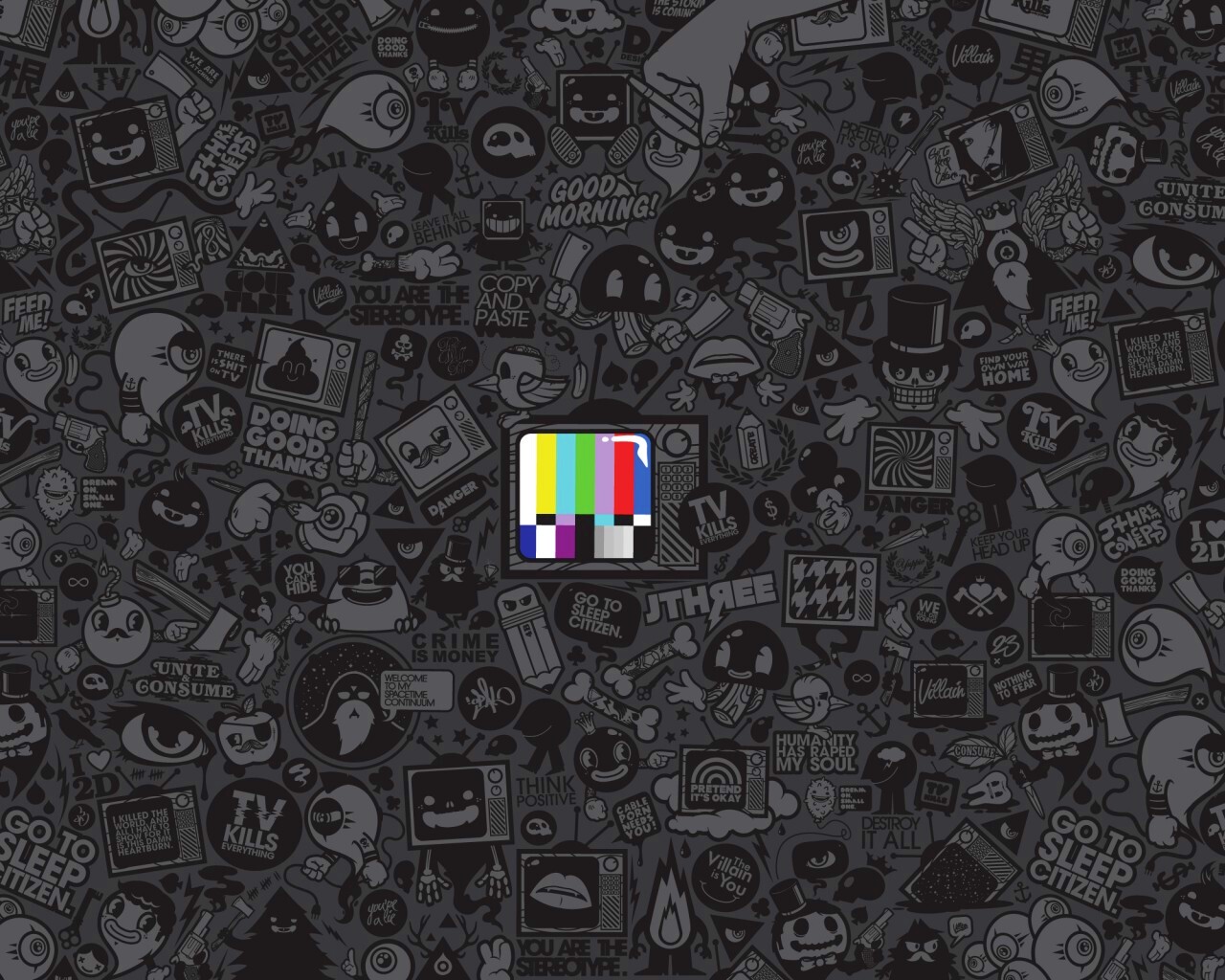 Телевидение убивает всё! обои