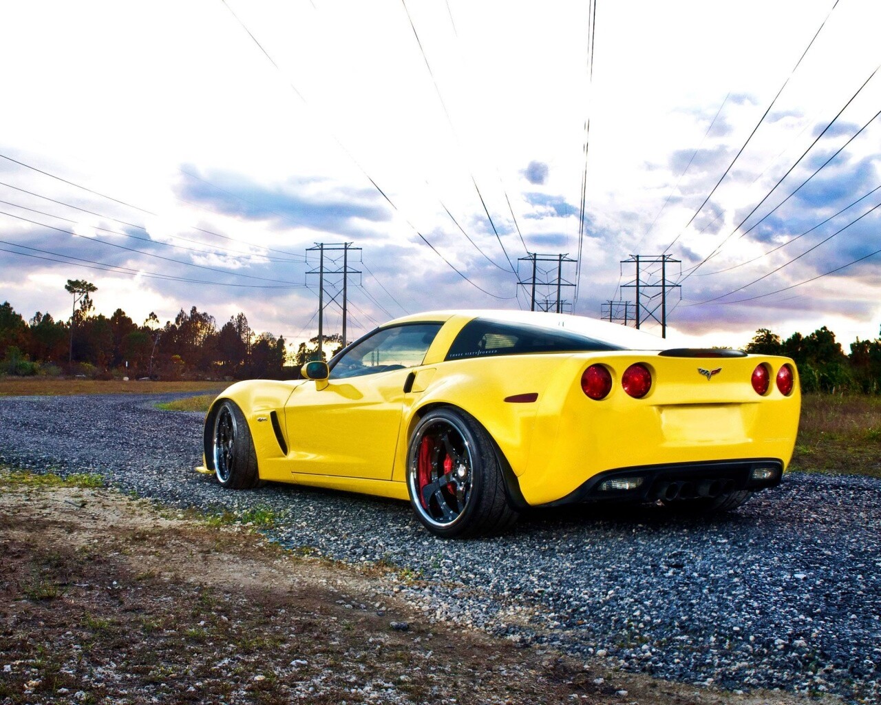 Chevrolet corvette обои