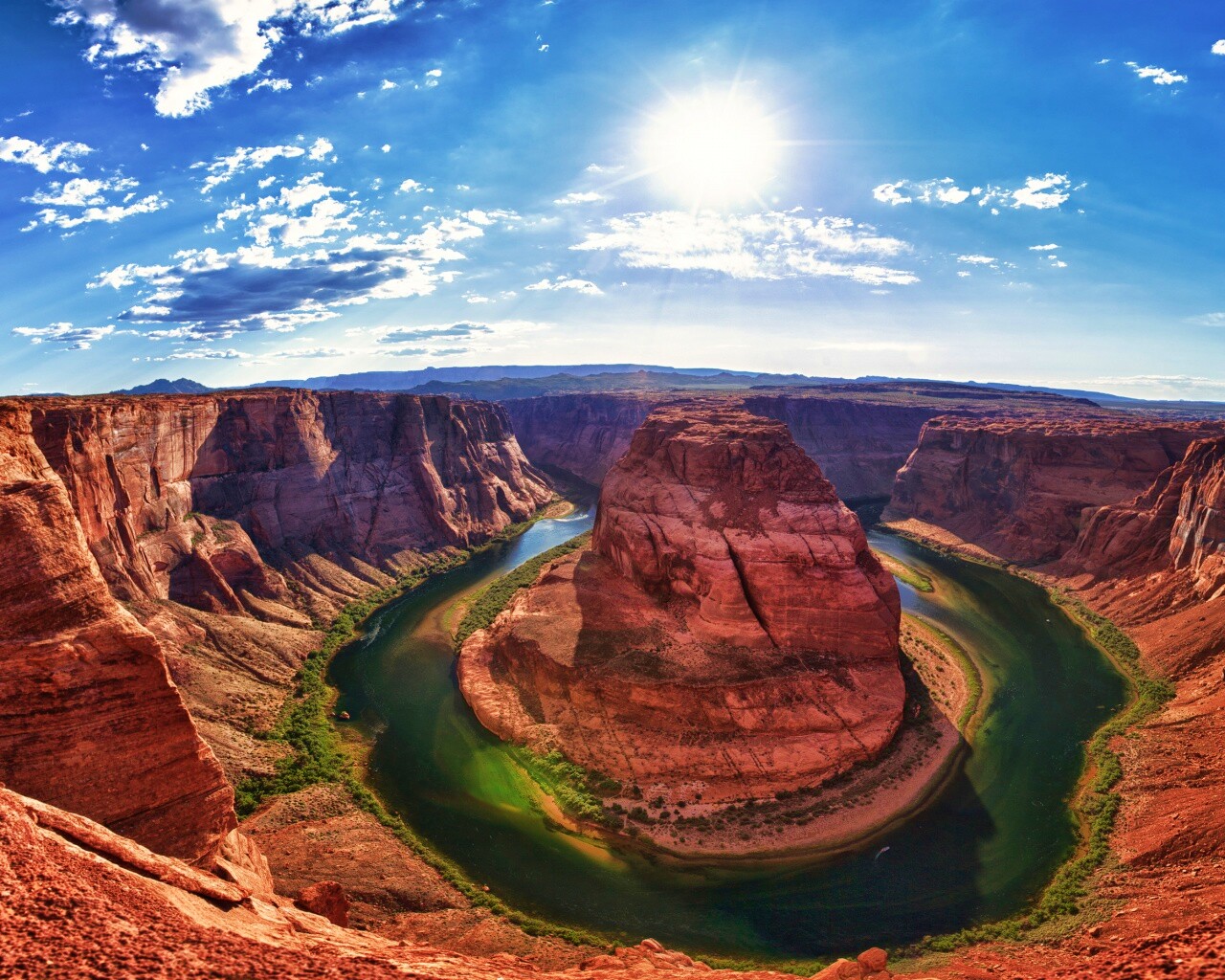 Каньон летом обои