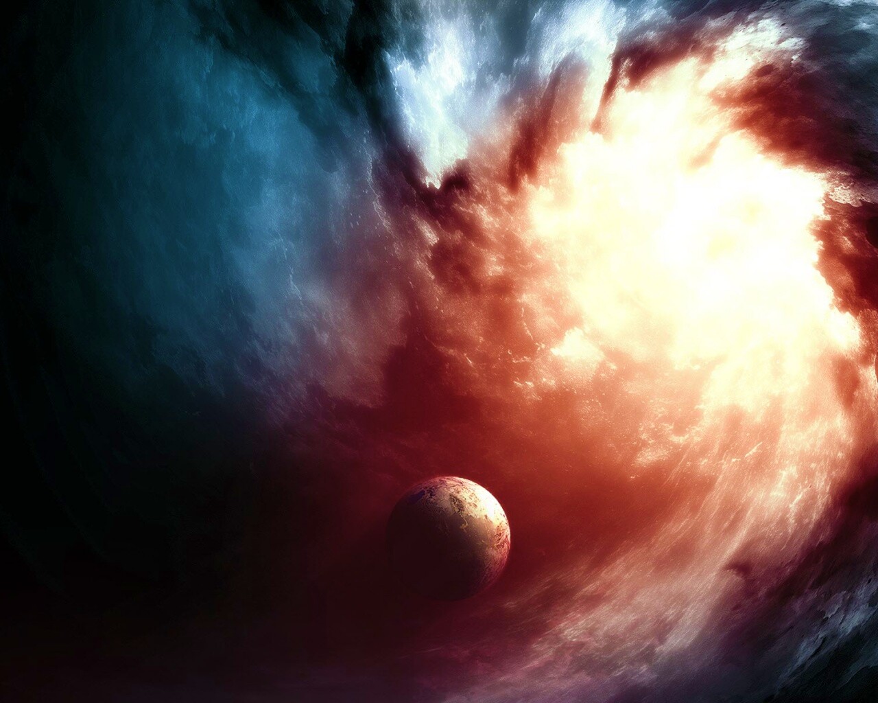 Космический вихрь обои