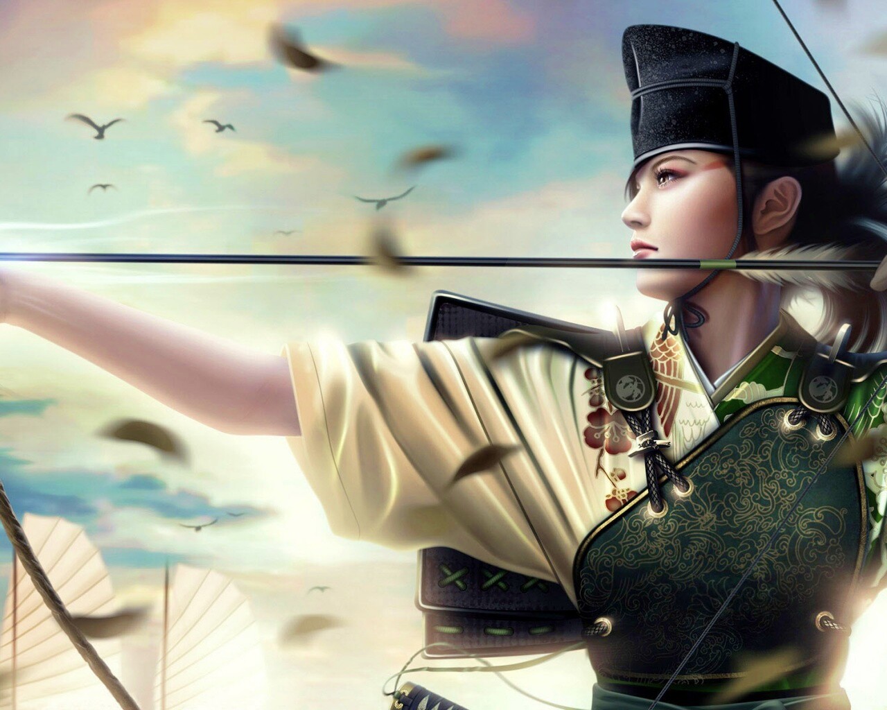 Лучница обои