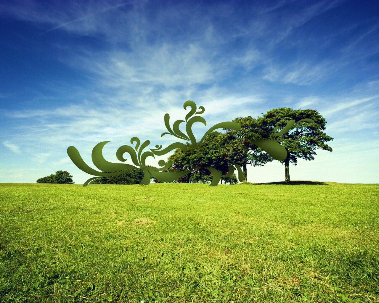 На равнине обои