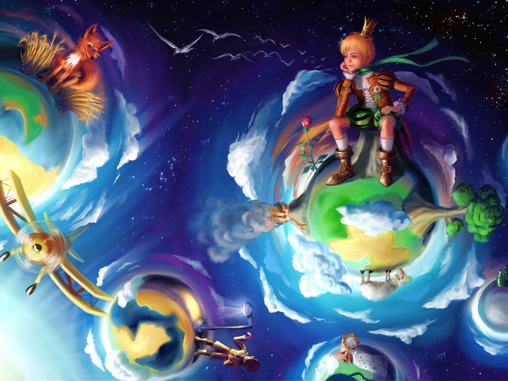 Арт на сказку Маленький Принц обои