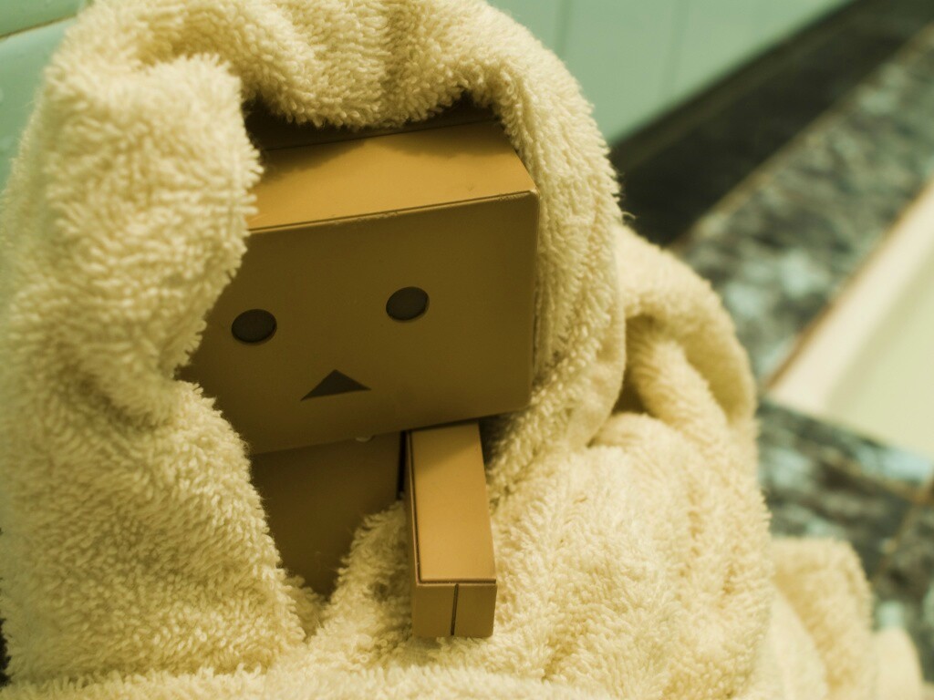 Yotsubato Danbo в полотенце обои