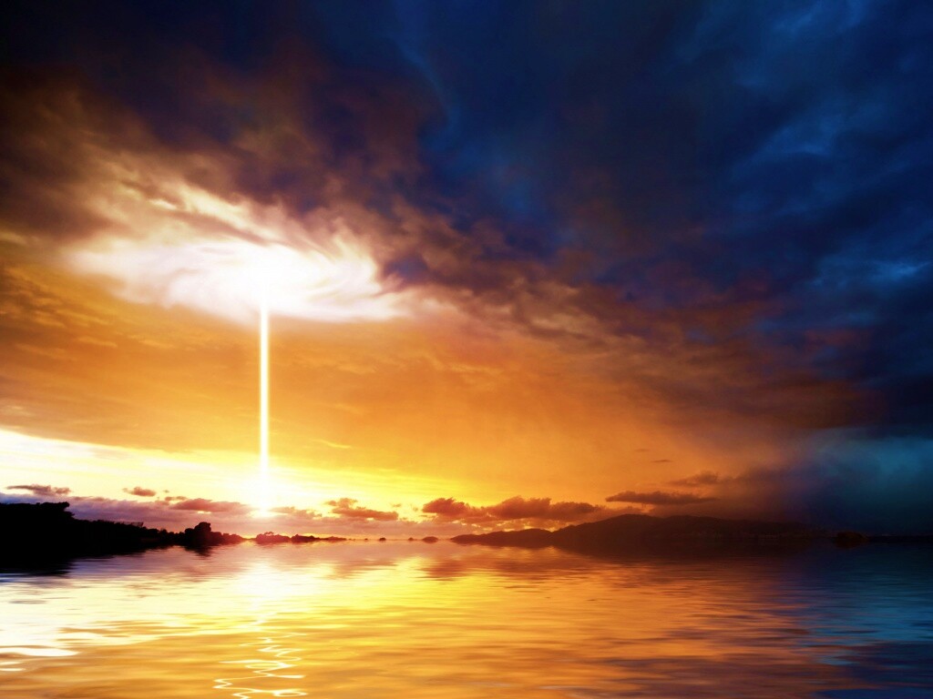 Луч с неба обои