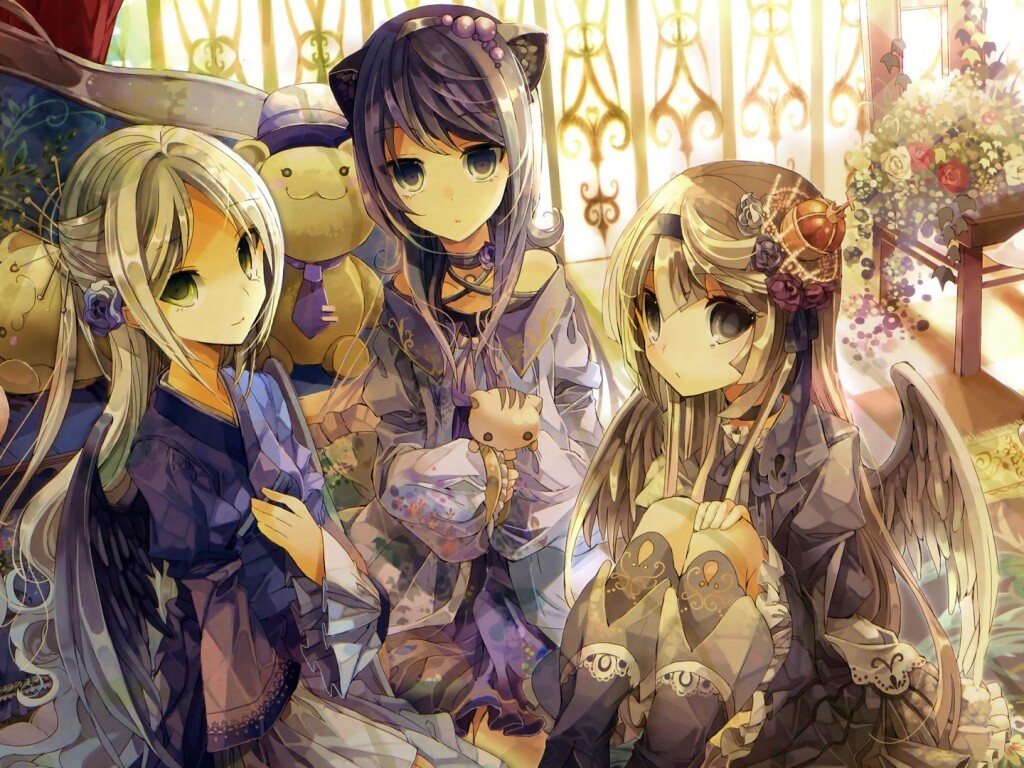 Три лоли обои