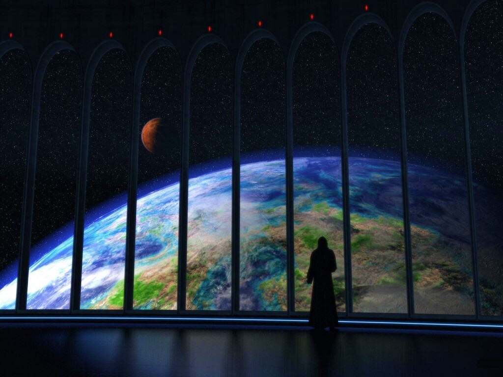 Вид на планету обои