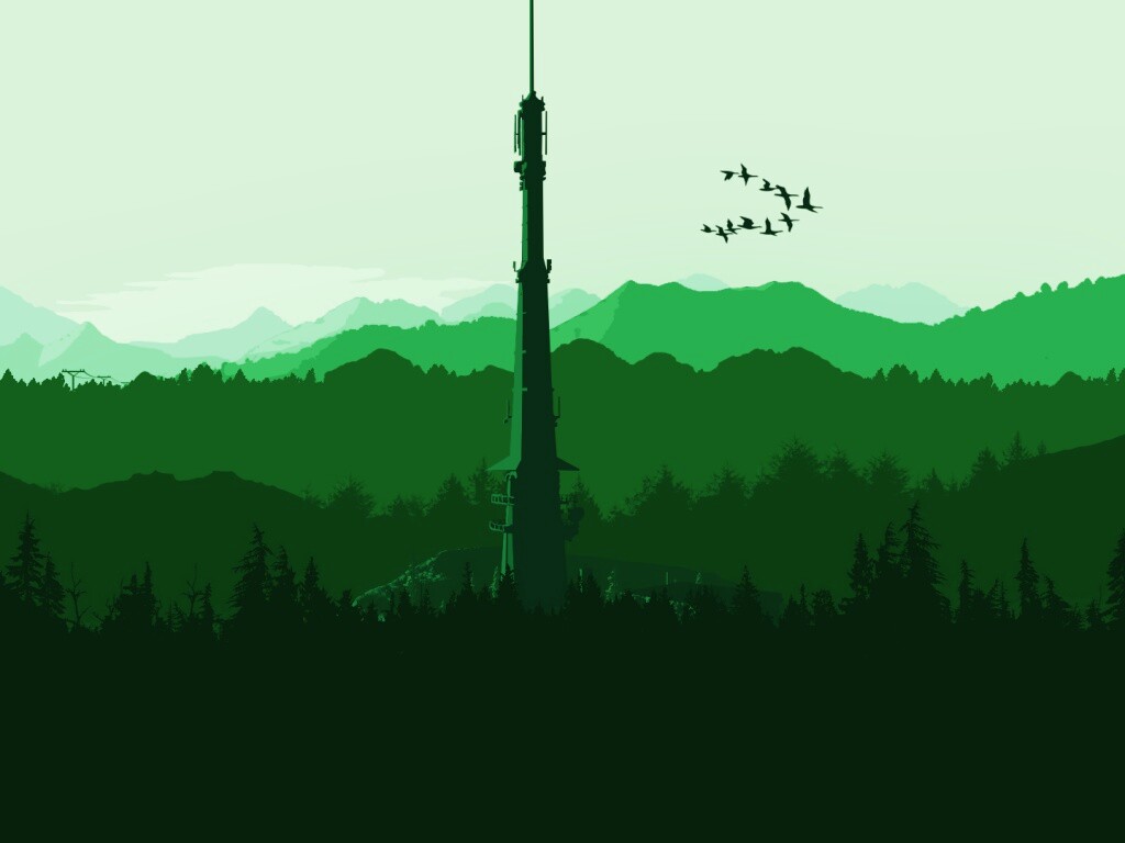 Зеленые горы обои