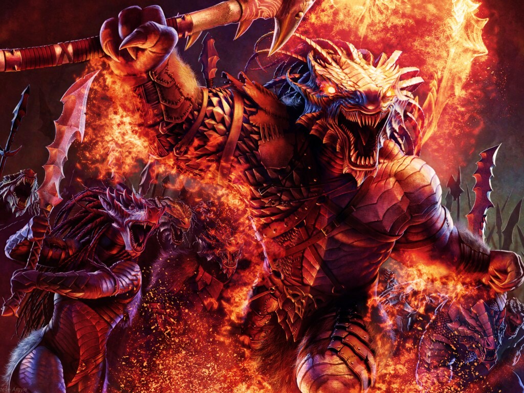 Dragonborn Barbarian обои