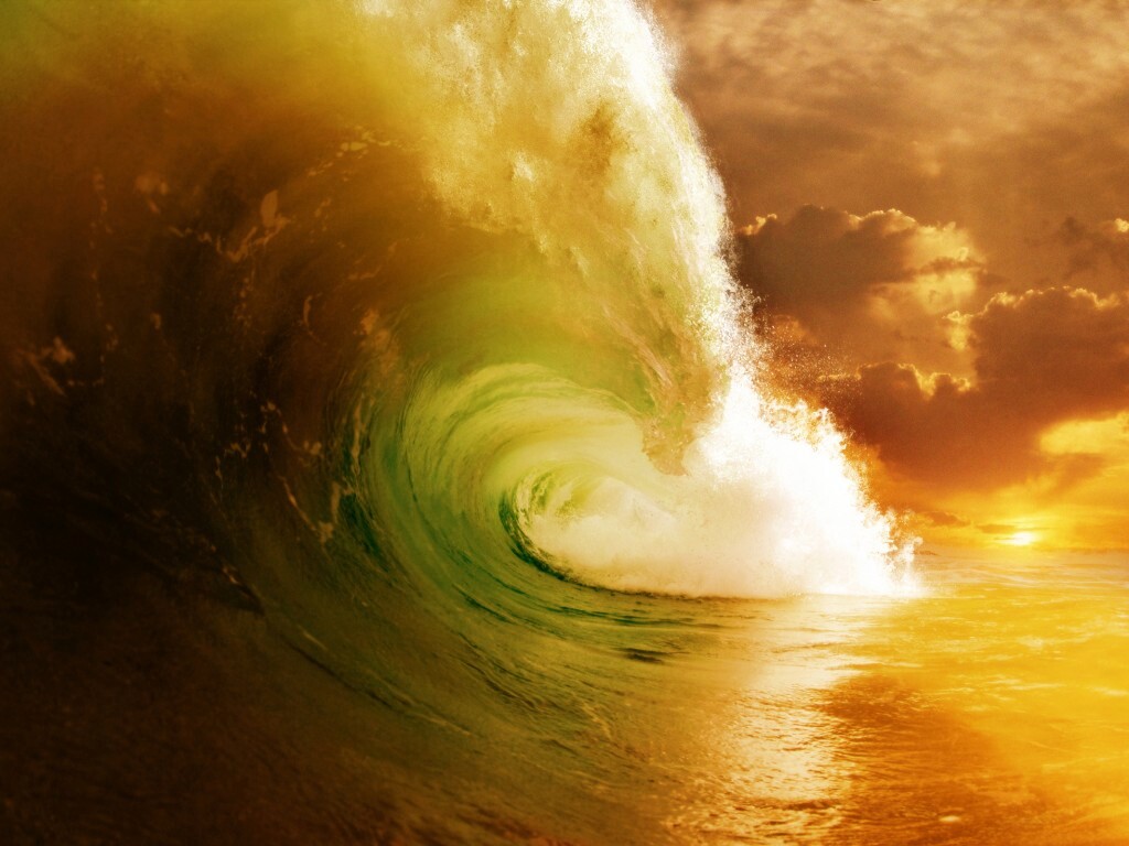 Цунами обои