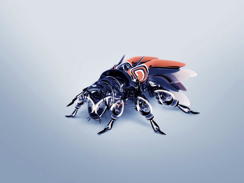 Кибер муха обои