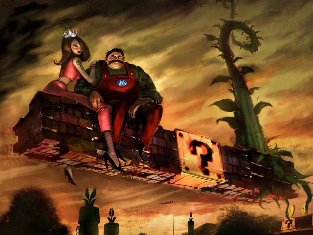 Марио - альтернативная концовка обои