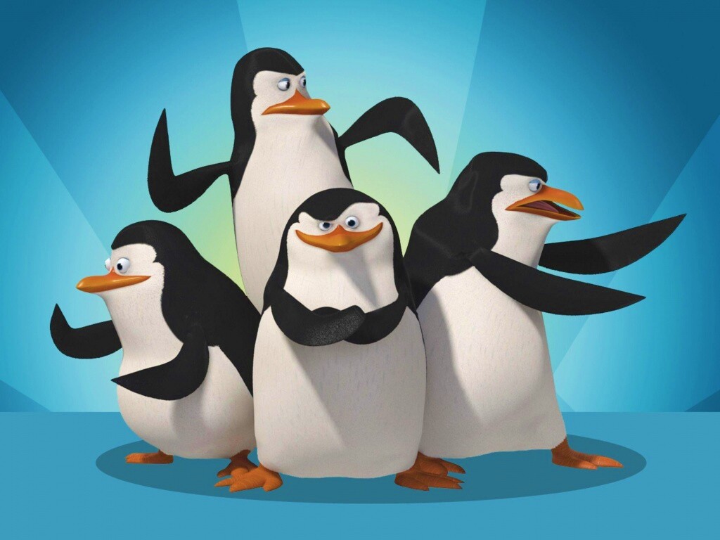 Мадагаскарские пингвины обои