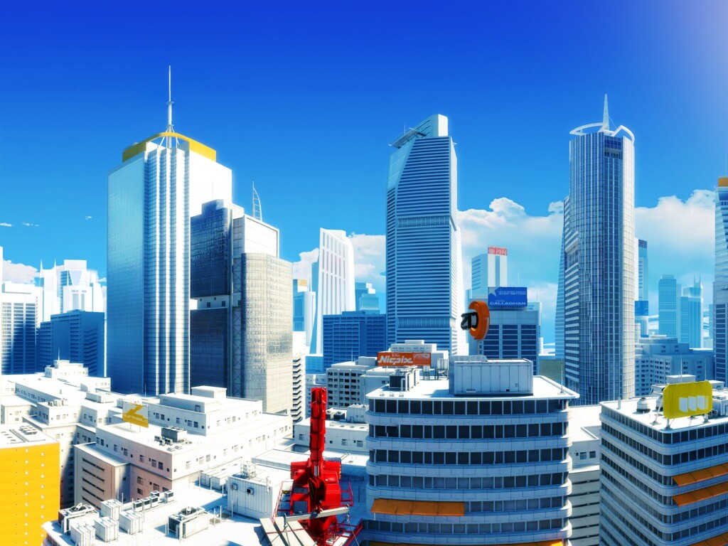 Город Mirrors Edge обои