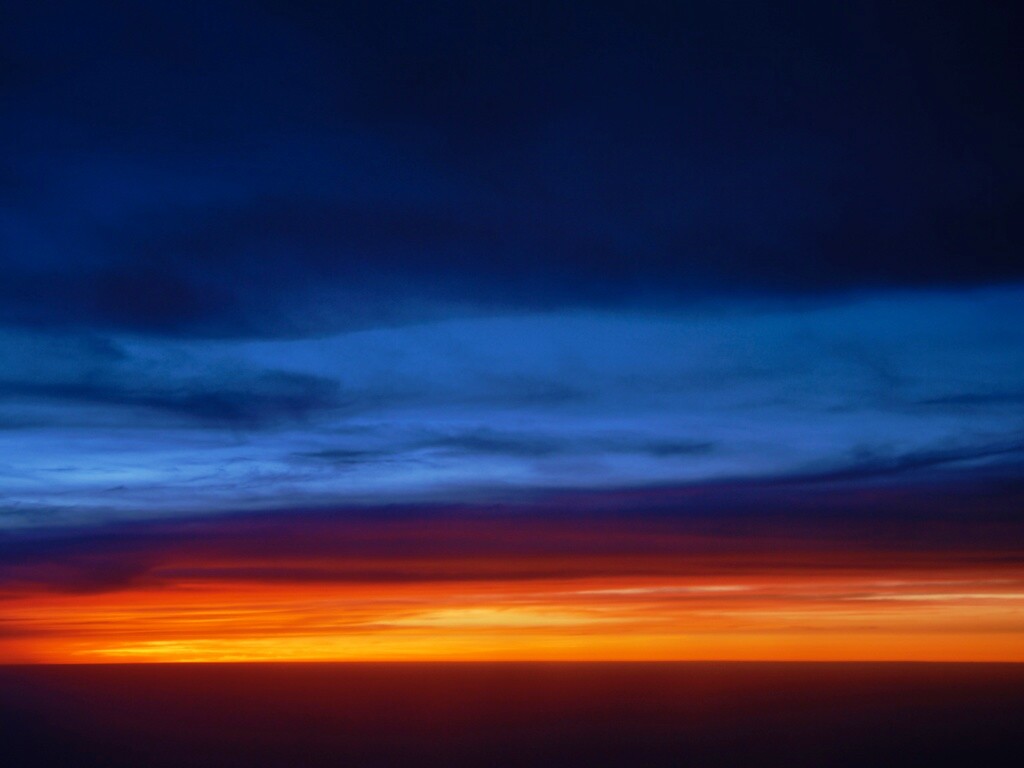 Закатное небо обои
