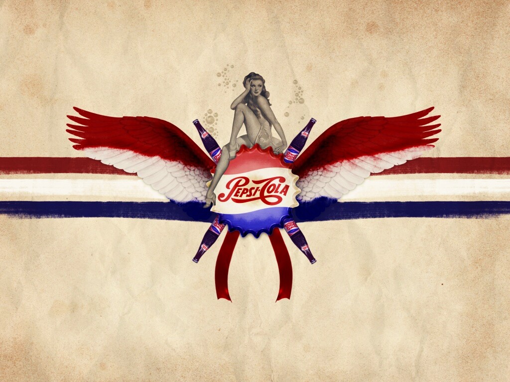 Пепси-Кола в стиле ретро обои