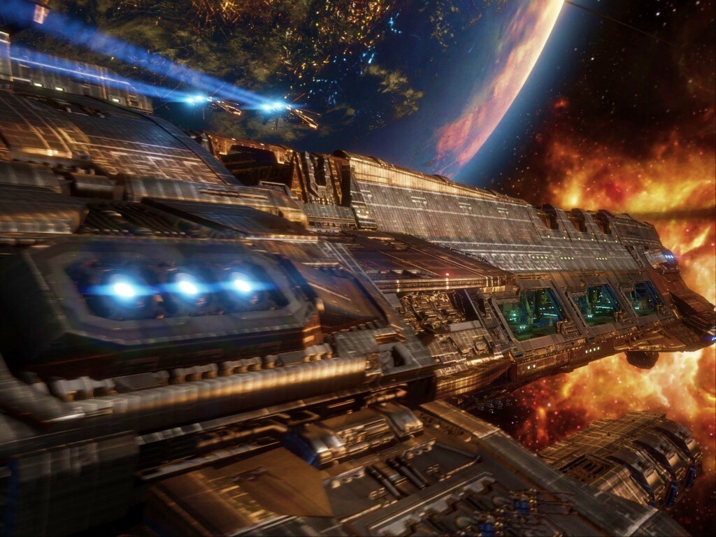 Космический корабль обои