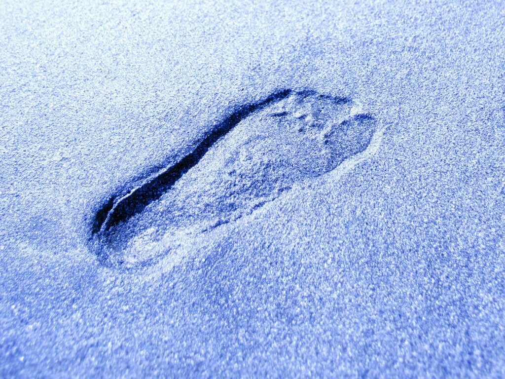 Отпечаток ноги обои