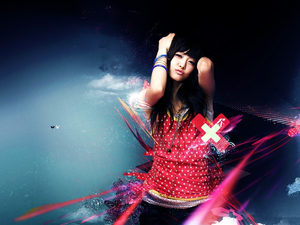 Гламурная китаянка обои