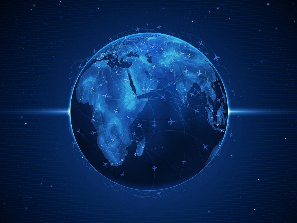 Маршруты самолетов обои