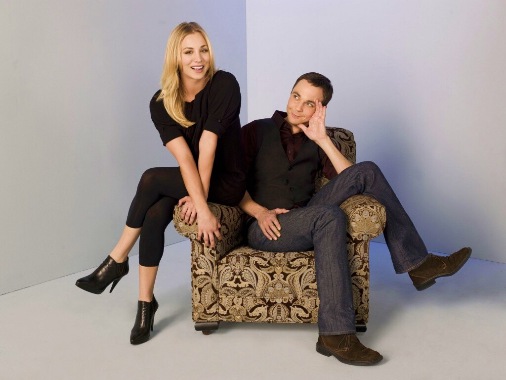 Пенни и Шелдон обои