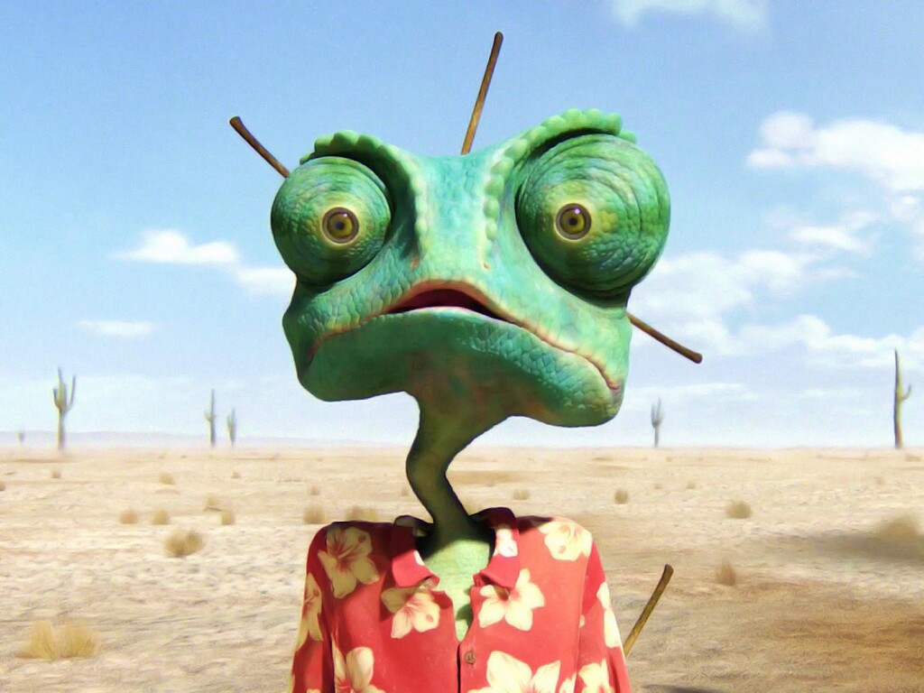 Ранго в колючках от кактуса обои