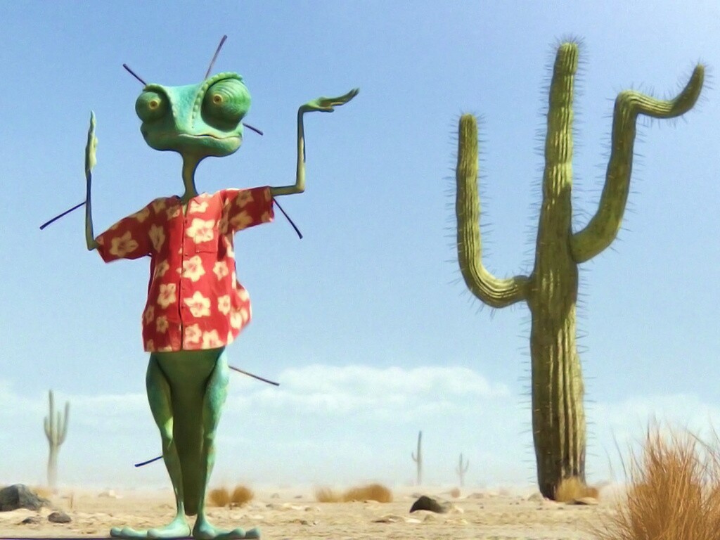 Ранго и кактус обои