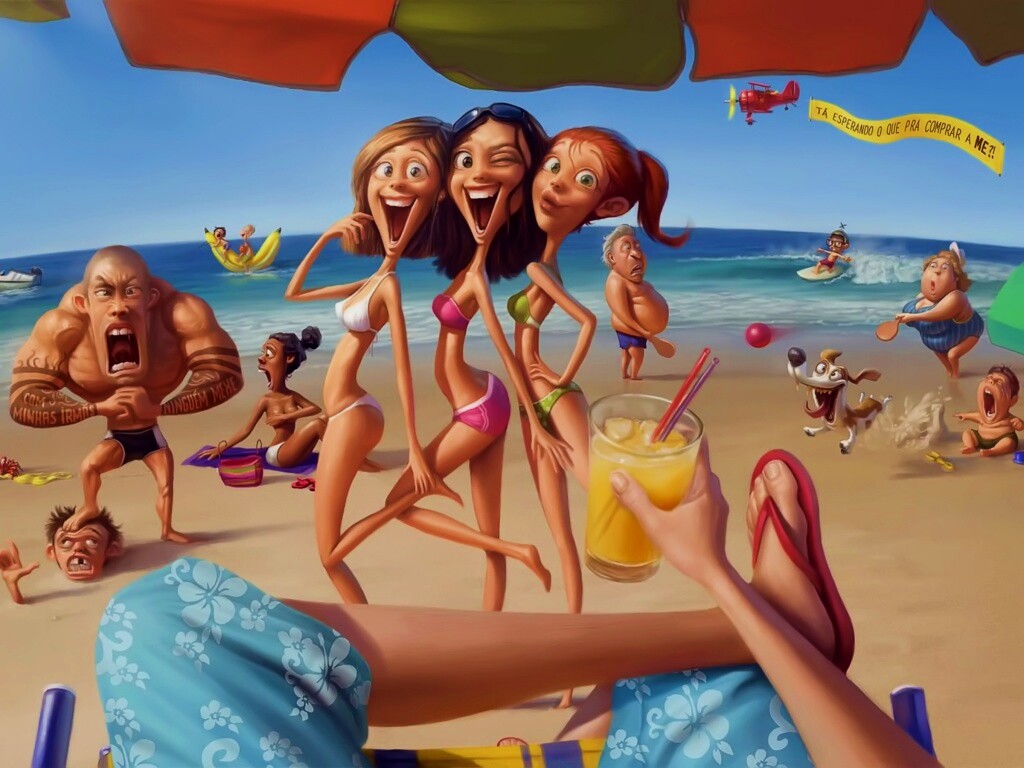 На пляжу ляжу) обои