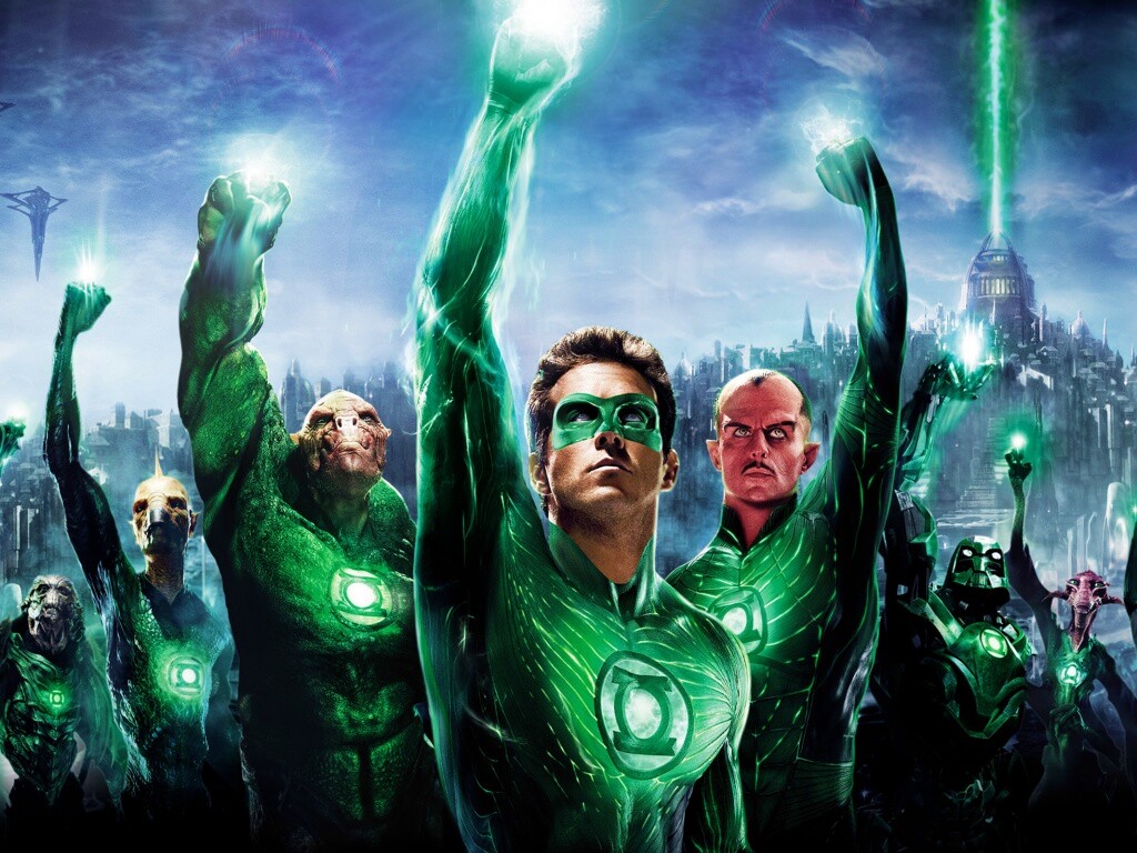 Зеленый фонарь обои