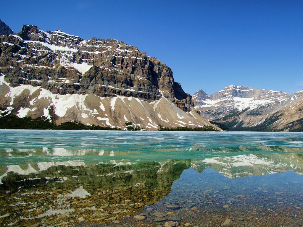 Снежные горы обои