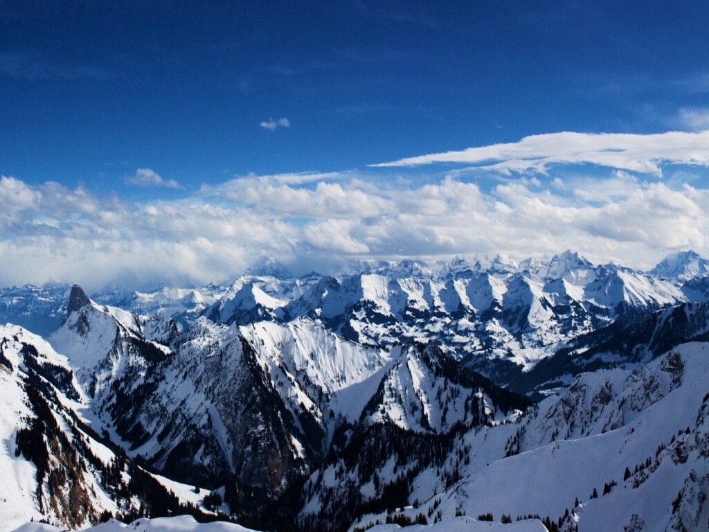 Горный пейзаж обои