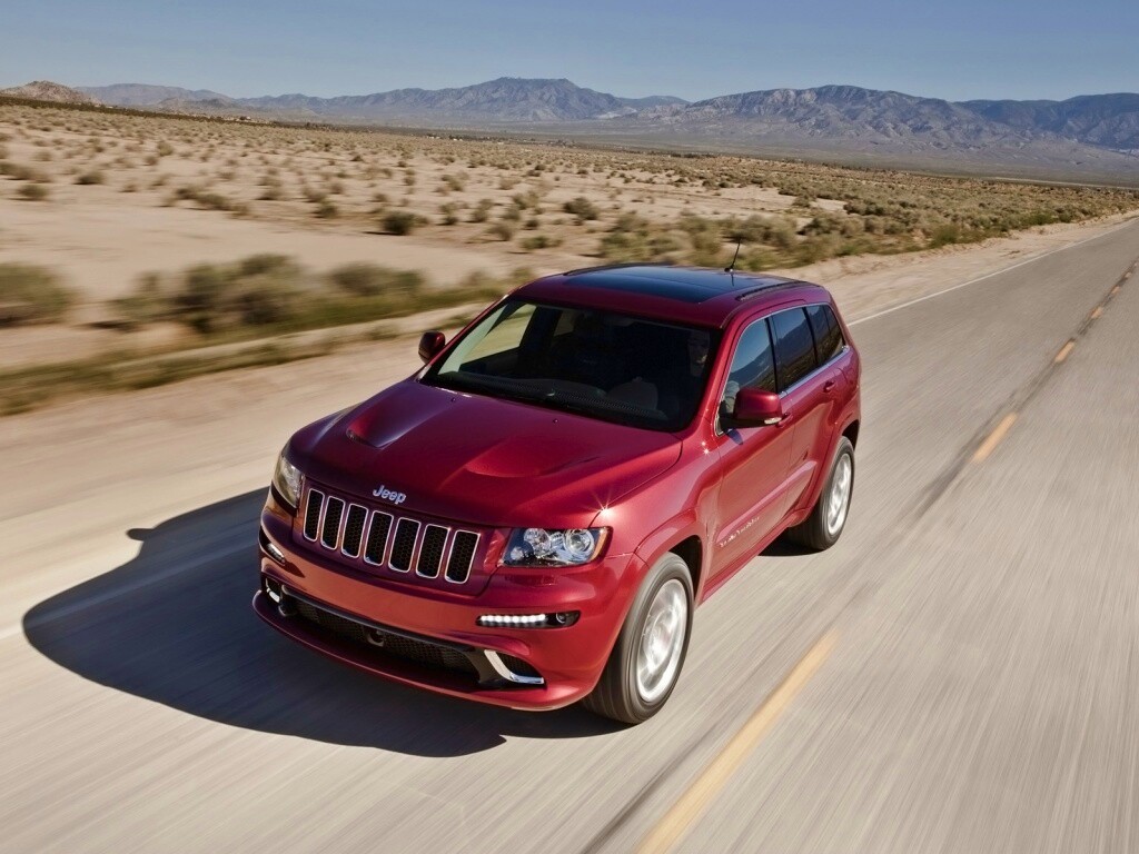 Красный Jeep обои