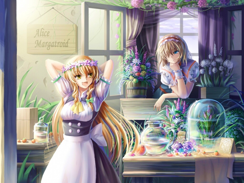 Анимешное утро обои