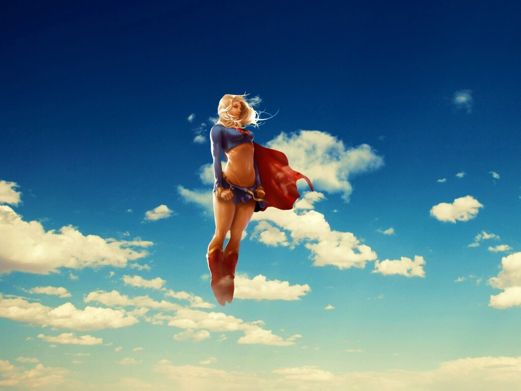 Супердевушка обои