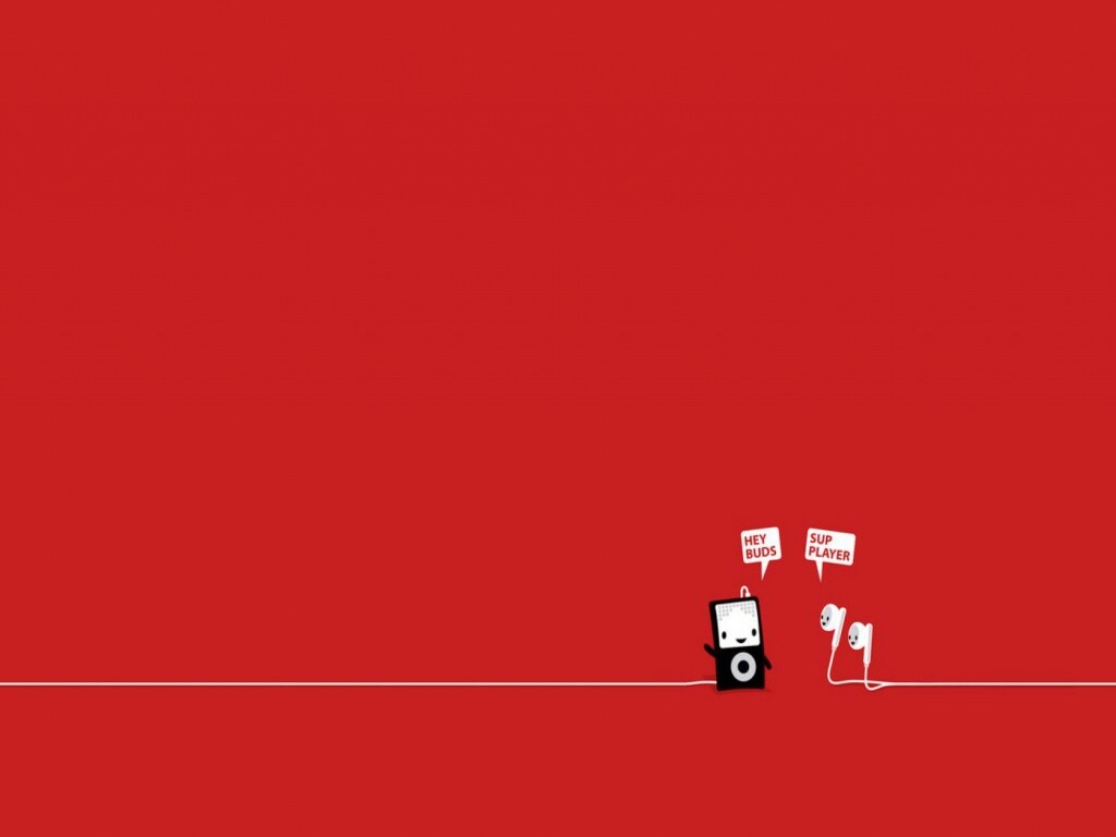 Плеер и наушники обои