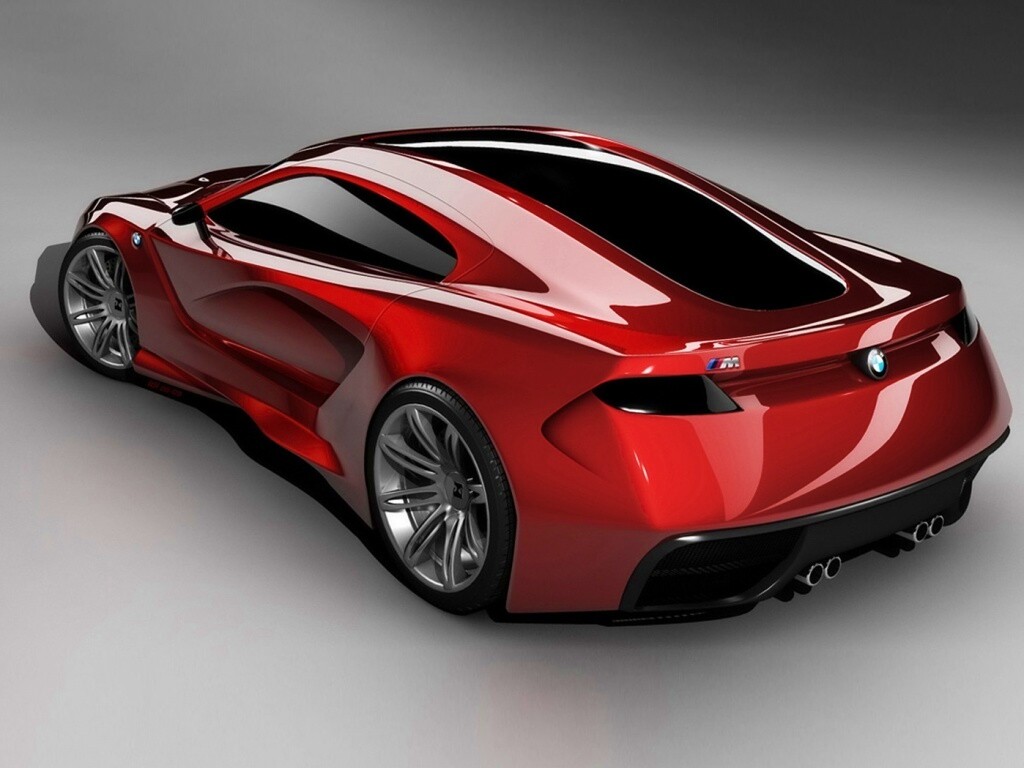 Красный концепт BMW обои