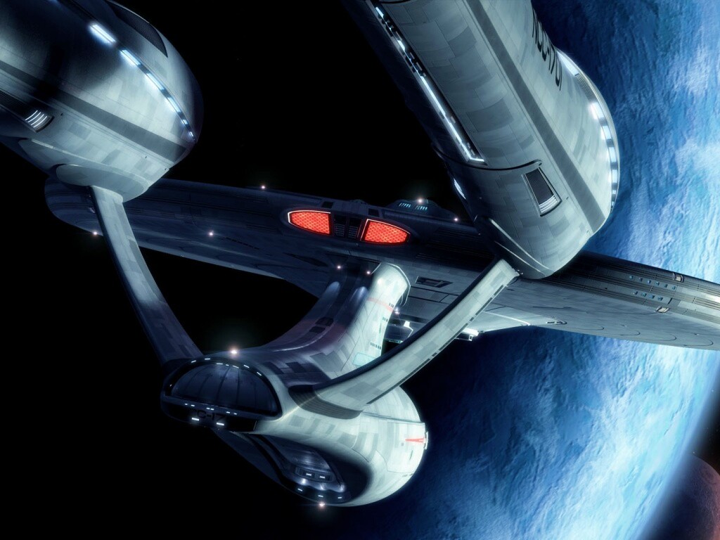 Космический корабль Enterprise из Star Trek обои