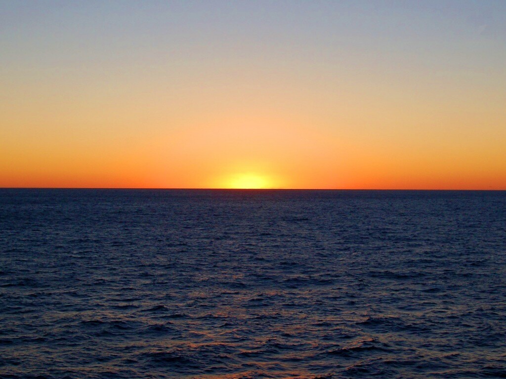 Морской закат обои