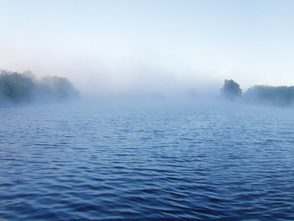 Речной туман обои