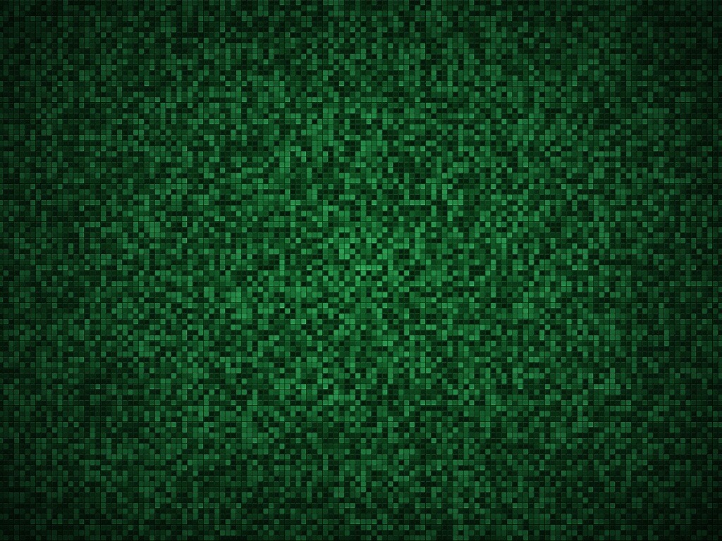 Зелёный пиксель арт обои