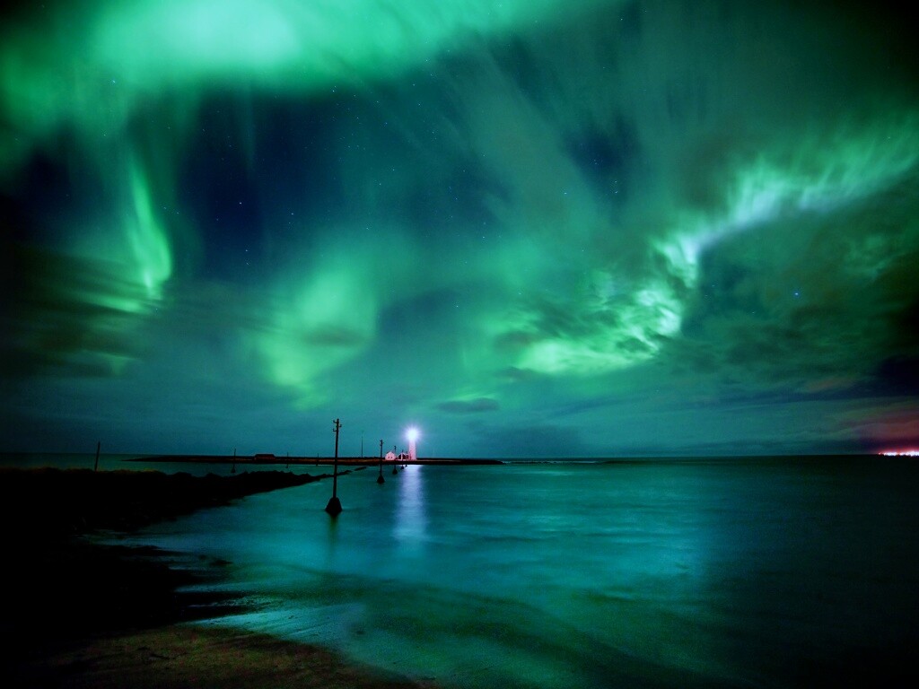 Ночь на севере обои