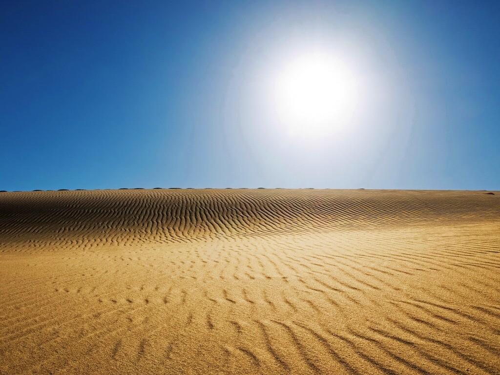 Пустыня до горизонта обои
