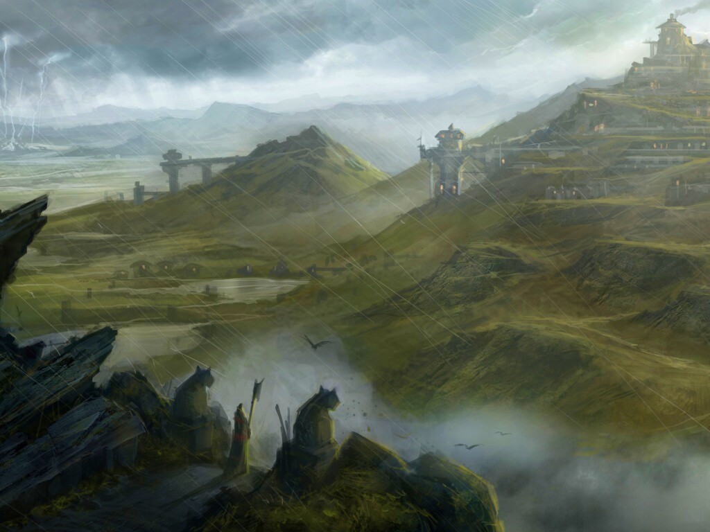 Пейзаж из Dragon Age 2 обои