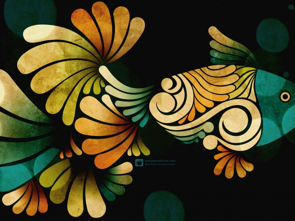 Узор «Рыбка» обои