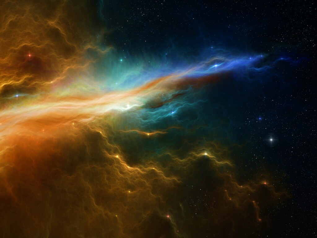 Туманность в глубинах космоса обои