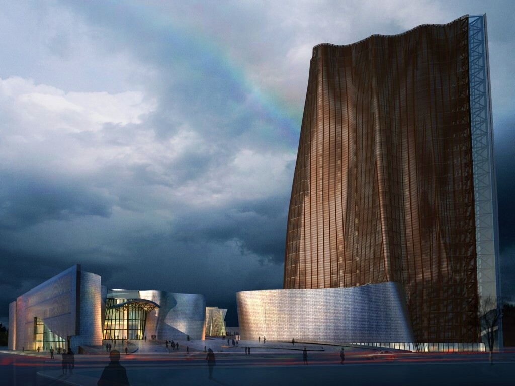 Здание обои