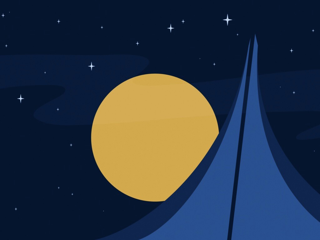 Полная луна обои