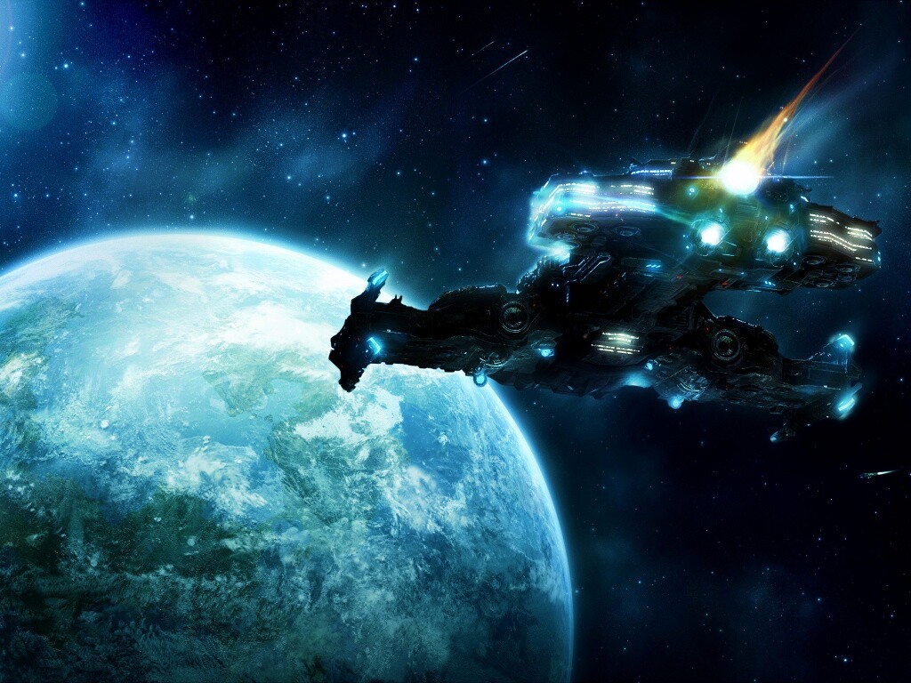 Hyperion летит к земле обои